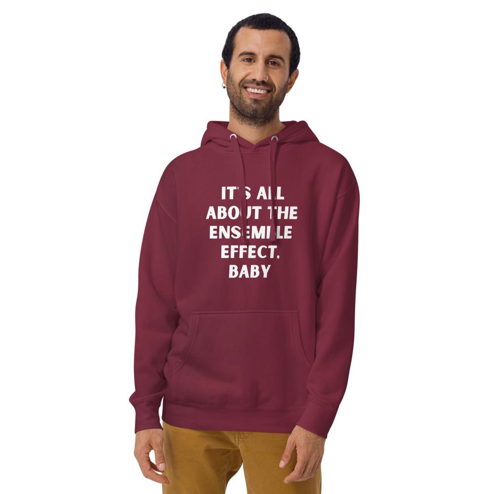 All About the Ensemble Effect Baby Hoodie Cynical Stoner